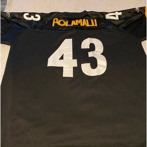 Retro Pittsburgh Steelers 2XL Troy Polamanu Jersey